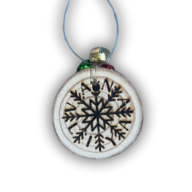 Wood Rasta Bell Ornament